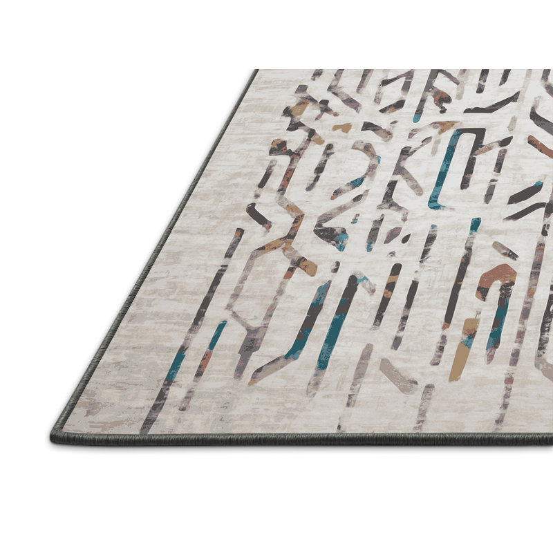 Silky Soft Plush Gray Area Rug, Round 4'