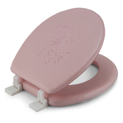 Siège de toilette rembourré doux et brodé