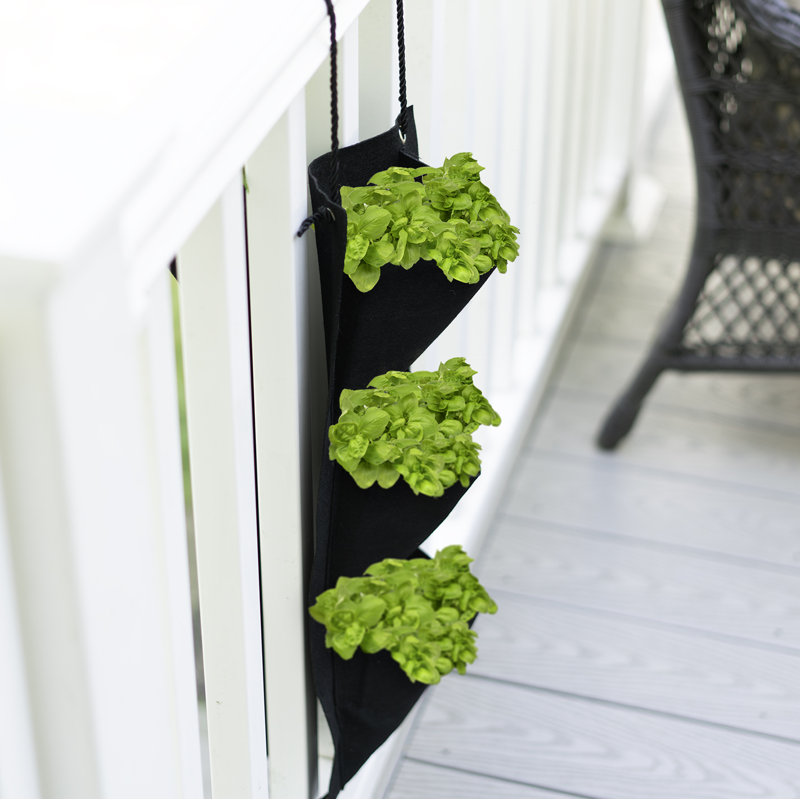 Natural Fibers 3 Pocket Hanging Planter Bag