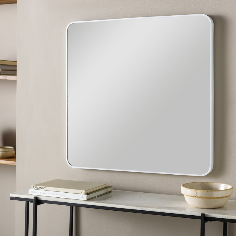 Miroir pleine longueur Destefano Essence, Blanc, 32 po x 32 po