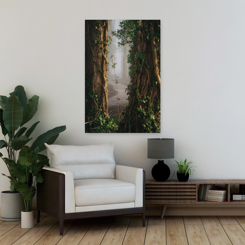 Art contemporain, paysage, H 36 po x l 24 po