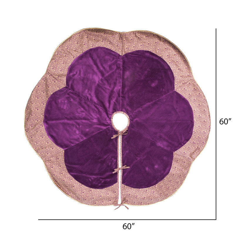 Floral Velvet Tree Skirt