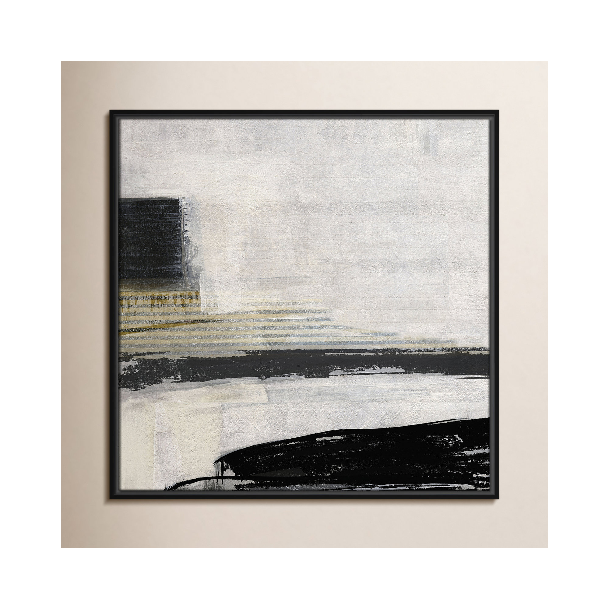 La Bande I Print by Sally Swatland, Black, 25.5" H x 25.5" W