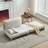 Space-Saving 3-in-1 Convertible Sofa Bed Recliner, Mid-Century Modern Design for Small Spaces, Multi-Functional Furniture with Removable Storage Pockets-430816903