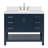 Magnolia 43" Single Bathroom Vanity in Midnight Blue, with 1.5 Pure White Quartz Top, Rectangle Sink-1243715902-1228860238