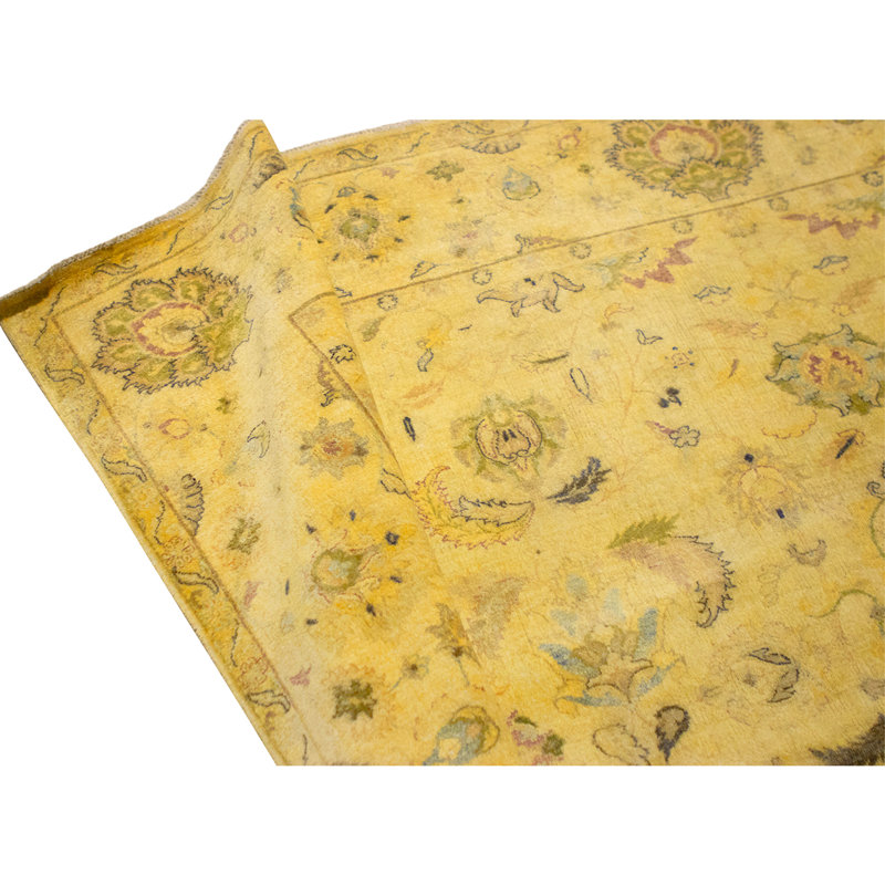 Tapis crème noué à la main de haute qualité