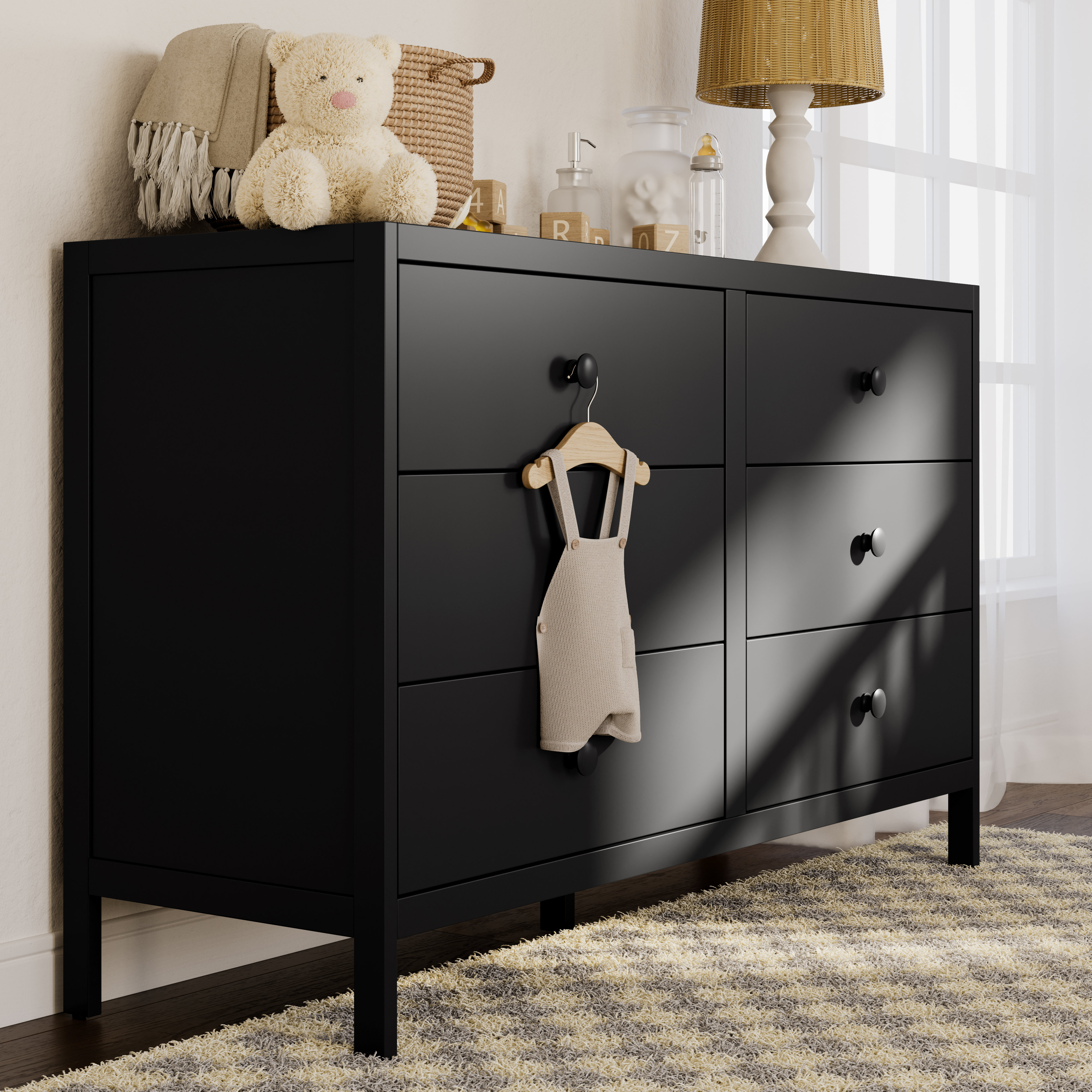 Graco Universal 6 Drawer Dresser Black