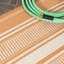 Tapis intérieur / extérieur orange / crème Garrettville-29276602