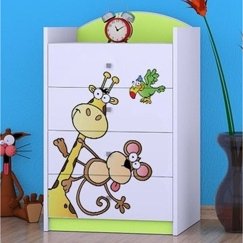 Nokes 4 Drawer Chest, Green