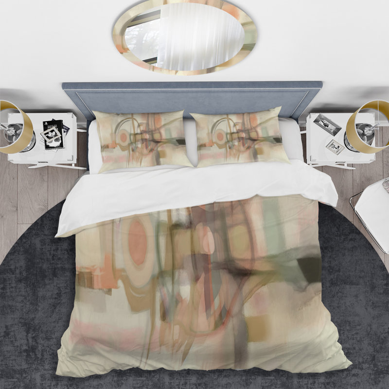 Ensemble de housse de couette Knowing Vintage Rose Minimal Retro Simplicity I BeddingMicrofiber / Polyester