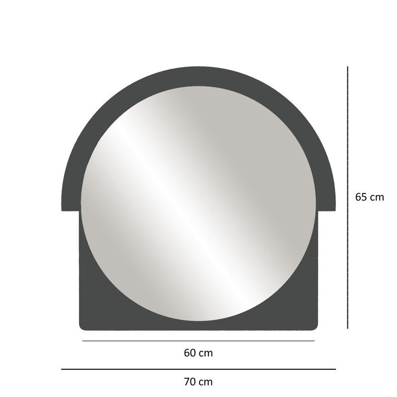 Cheylee Decorative Mirror, Black