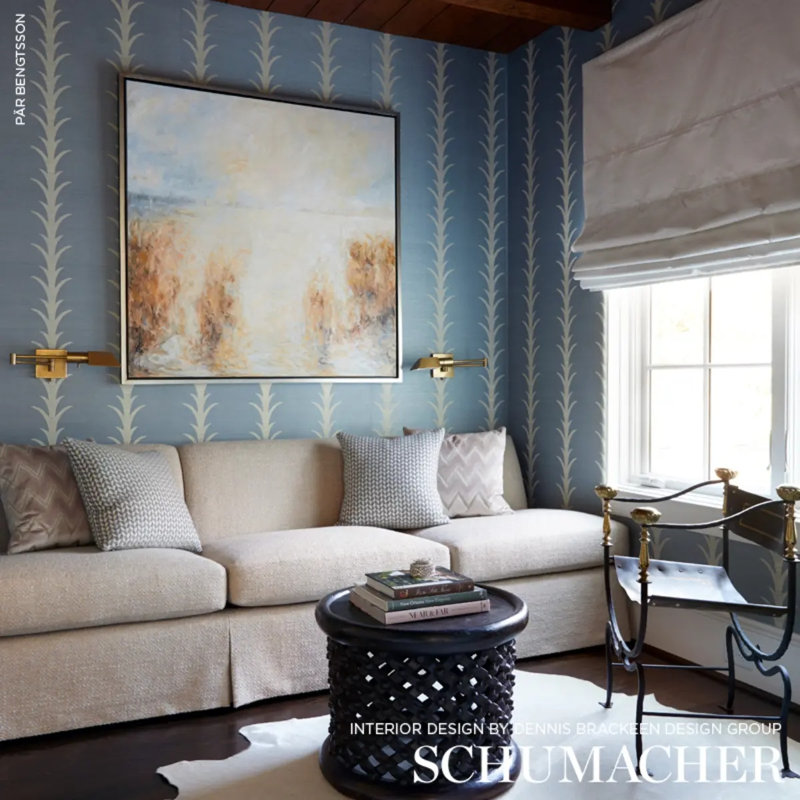 Papier peint Schisacher x Celerie Kemble Acanthus, Chambray
