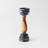 Handcrafted Marble & Wood Black Pillar Candleholder-1959597521