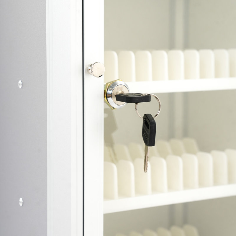 48 Slots Cell Phone Storage Cabinet With Wheels