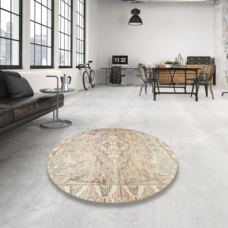 Sareeta Oriental Indoor Rug, Round 4'