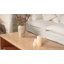 Table basse avec plateau en travertin 60 po avec base en chêne Ovelo-133632785