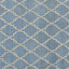 Tapis bleu / crème en laine touffeté à la main Carolene-1020675227