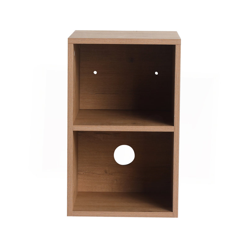 12 Inch Small Wall Mounted Storage Shelves, Bathroom Storage, Plywood, Imitative Oak