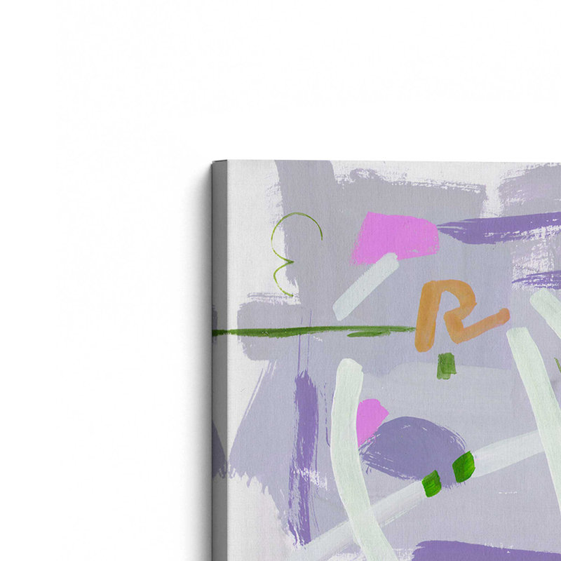 «Lavender Whimsy I» par Melissa Wang, reproduction d'art sur toile, H 12 po x l 8 po