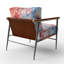 Dareios - Chaise d'appoint rembourrée Palm Trees-1286447755