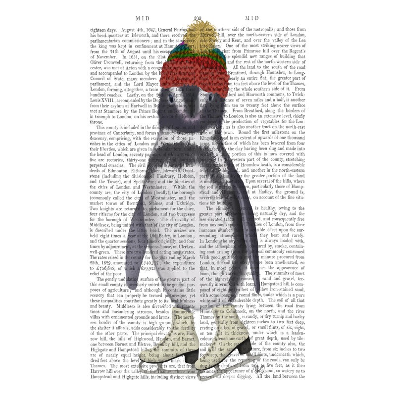 Penguin Ice Skating Book Print by Fab Funky - Wrapped Canvas Print, 91cm H x 61cm W
