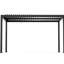 10x13ft Pergola With Aluminum , , Black Frame