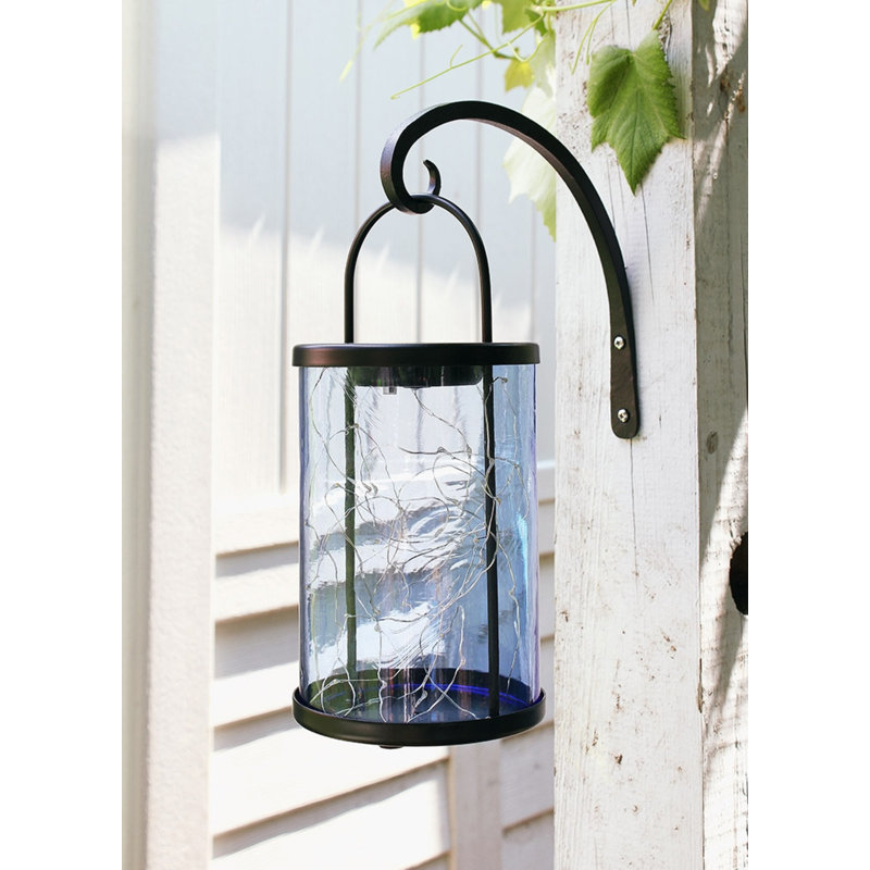 Black Wrought Iron 10" Curled Wall Bracket Set