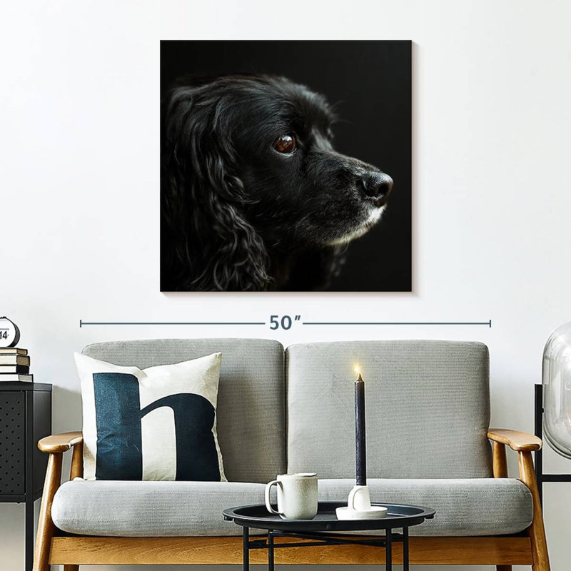 Crowle Cocker Spaniel Portrait, 30" H x 30" W