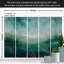 Murale abstraite pelez et collez - Paysage de malachite-214603765