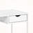 Cosmo White Finish One-Drawer Computer Desk with Metal Leg, 29.81" H X 42.13" W X 19.81" D