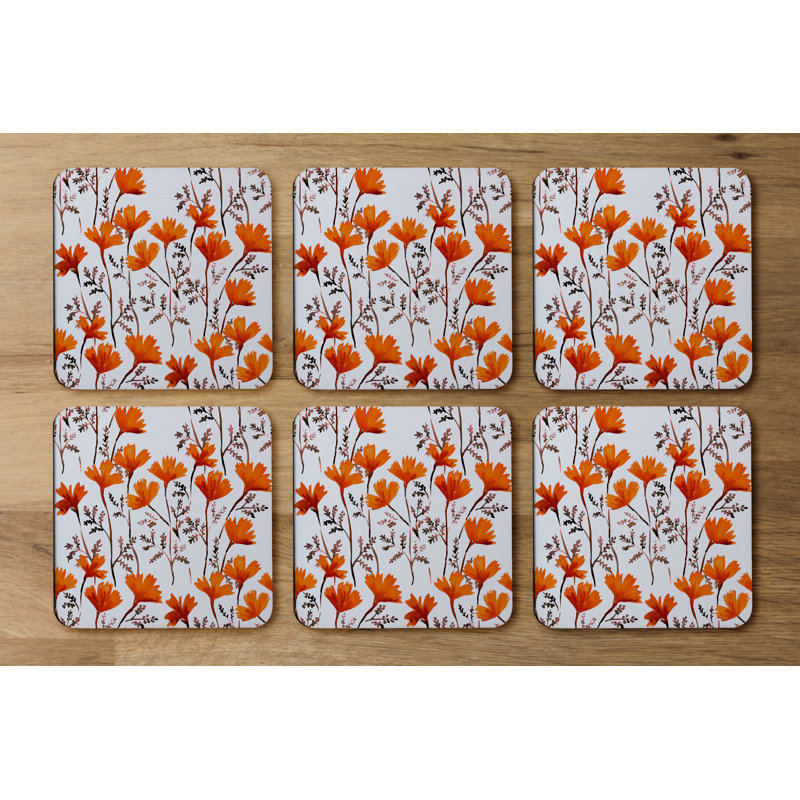 Square 6 Piece Coaster Set