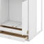 Lit mezzanine avec tablettes, armoires et tiroirs-609867483