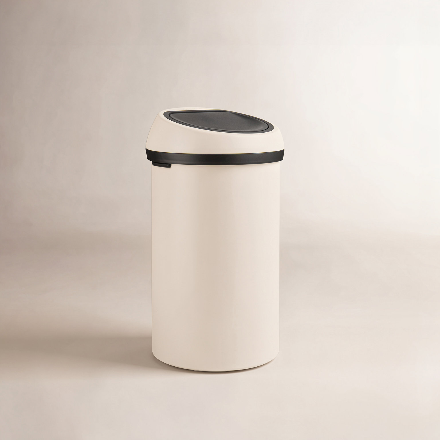 Brabantia 16gal Touch Top Trash Can, Soft Beige