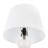 25in White Modern Sculpted Ceramic Table Lamps