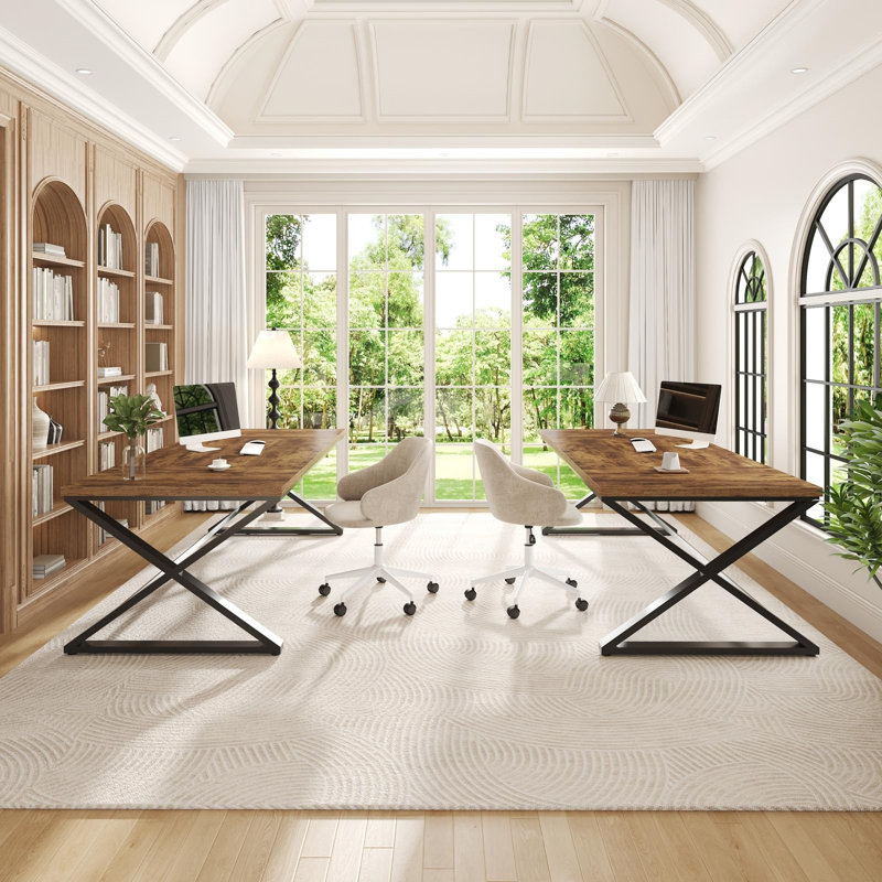Rustic Conference Table 180 cm Brown for Home Kitchen
