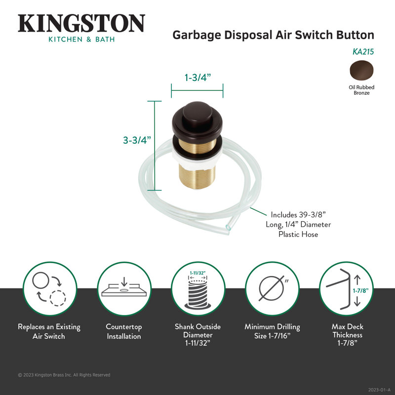 Trimscape Garbage Disposal Air Switch