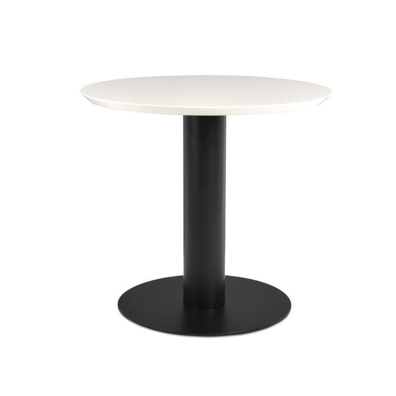 Table ronde Tango, H 29,5 po x l 36 po x L 36 po, Blanc