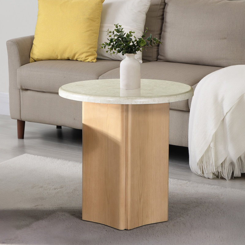 END TABLE W/MARBLE TOP