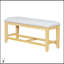 Ensemble de table de salle à manger extensible Farmhouse avec rallonge amovible, chaises rembourrées et banc pour des sièges polyvalents-2045336691-2045336690-2045336689
