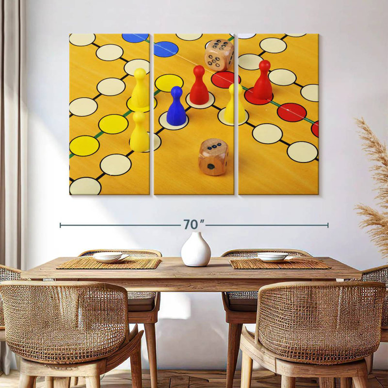Senne Game Of Ludo, 36" H x 57" W