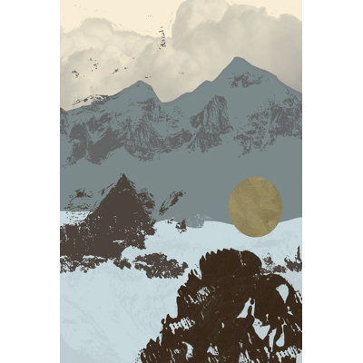 Pop Art Mountain II 1 Piece Wrapped Canvas Painting