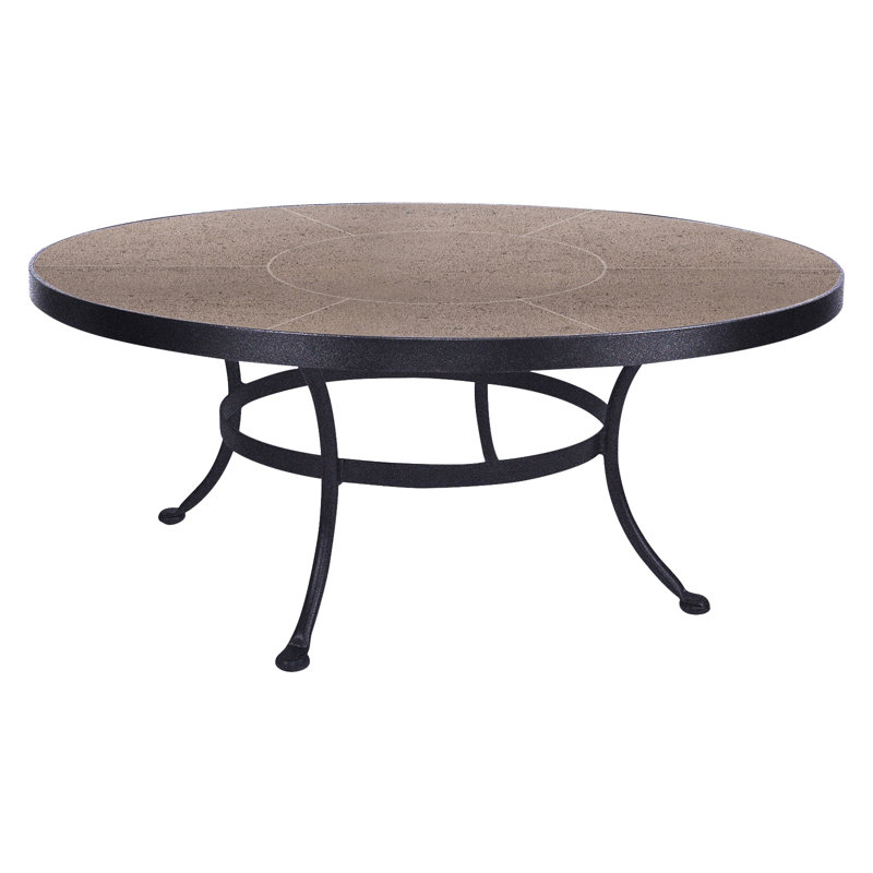 Outdoor Round Coffee Table, Canyon Taupe, Graphite