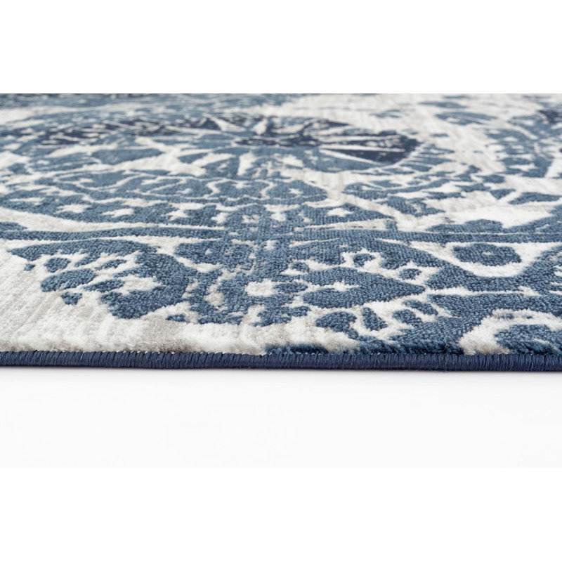 Frédéric bleu tapis intérieur/extérieur, 5' x 7'