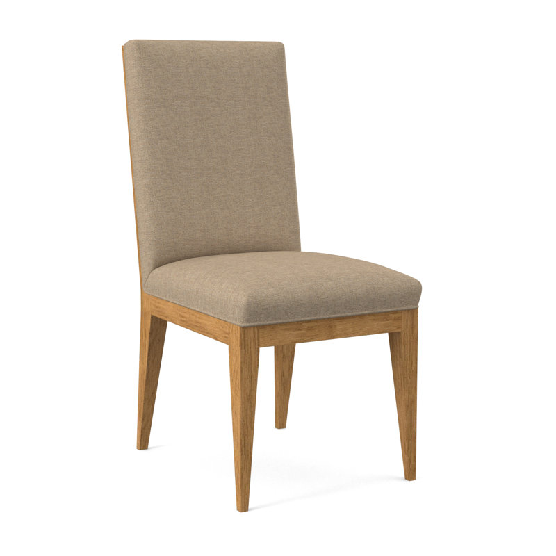 Chaise parsons rembourrée Logan, Ambre, Lin d'Élise