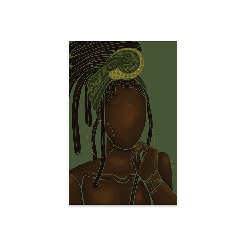 Naturel par Coloured Afros Art - sans cadre