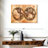 " Rustic Hemispheres Map " Print-290549108