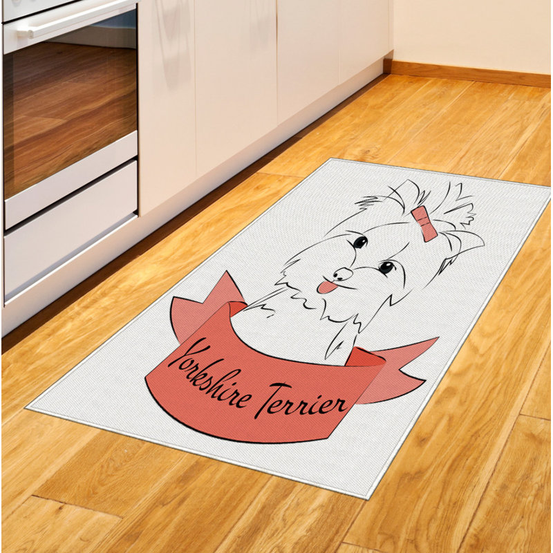 Yorkie High Density Long Fiber Poly Threads Decorative Area Rug Carpet, Rectangle 2'7" x 5'