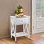 Table de chevet en bois massif à 1 tiroir Guylan-910658056