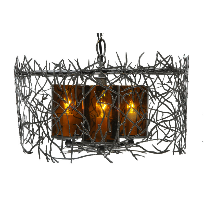 Greenbriar Oak 3 - Light Chandelier