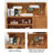 Scandinavian Solid Wood Storage Food Cabinet